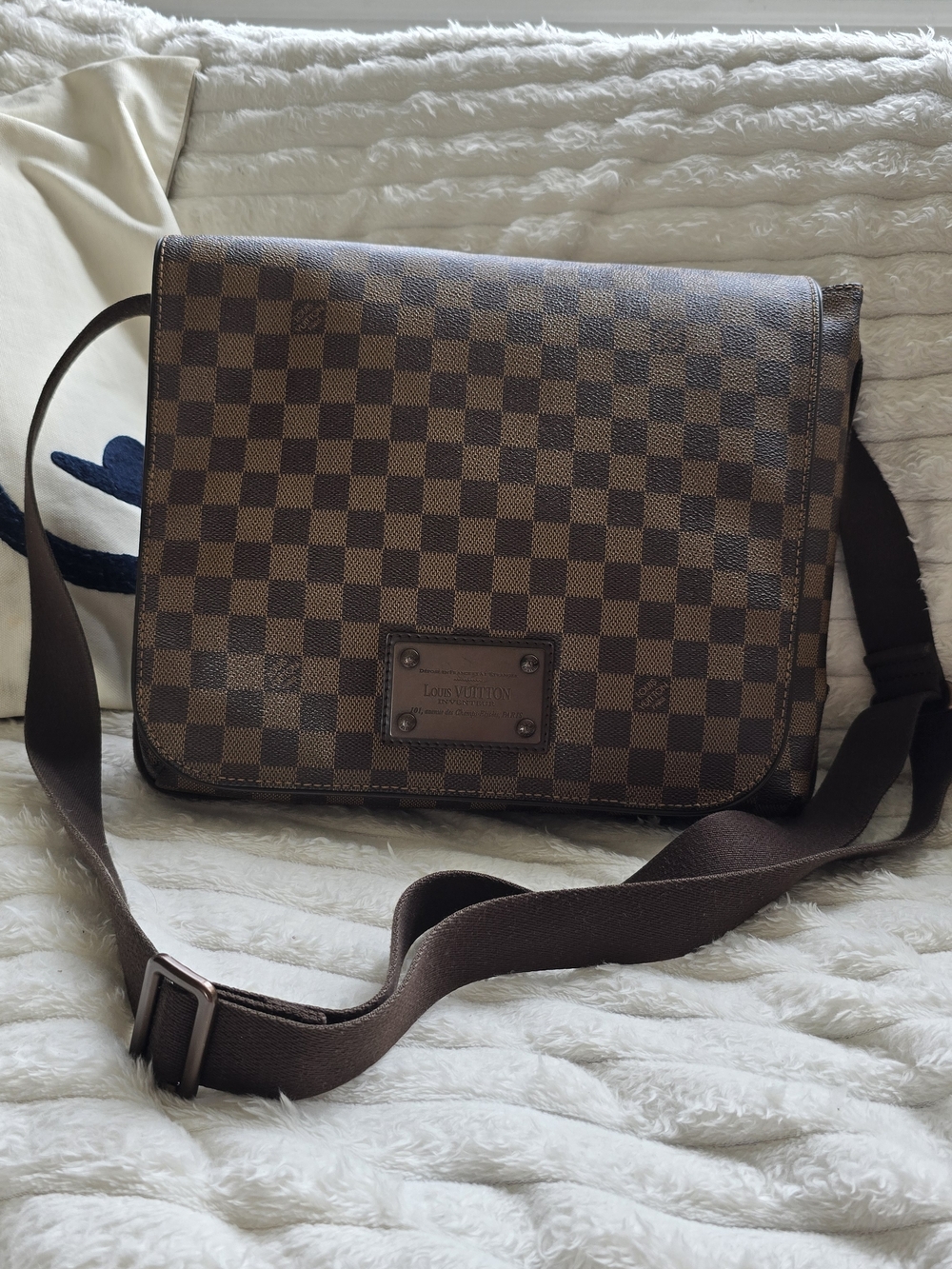 Louis Vuitton Brown Damier Canvas Small  Messenger Bag